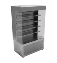 Öztiryakiler Self Servis Duvar Tipi Sıcak Teşhir Dolabı, 120 Cm, Etd - 35h12 Model