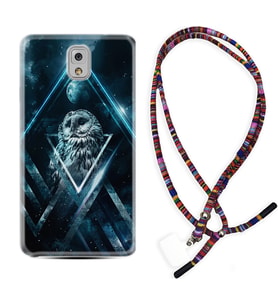 Samsung Note 3 4 5 8 9 20 Ultra 10 Lite Kılıf Boyun Asklı Rasta Silikon Old Owl 1649
