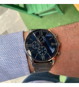 erkek  Çelik kasa analog Kol Saati