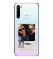 Redmi Note 8 Uyumlu Hızlı ve Öfkeli Minimalist Poster Desenli Şeffaf Telefon Kılıfı