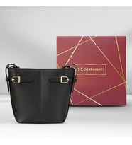 Garbalia Tokyo Ayarlanabilir Askılı Geniş Bölmeli Fermuar Cepli Mıknatıs Kapamalı Siyah Kadın Çantası