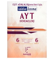 Karekök Yayınları Karekök Ayt Eşit Ağırlık 6'lı Denemeleri Yeni (Çok Renkli)