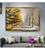 Altın Çerçeveli dekoratif tablo l399 (Gold)