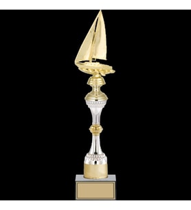 ODAK KUPA - Figürlü Kupalar - Yelken Figürlü Kupalar FG-032 B - 45 cm