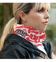 İsme Özel Kırmızı Kamuflaj Tasarım Boyunluk Bandana