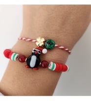 Yılbaşı Hediyesi Murano Penguen Bileklik