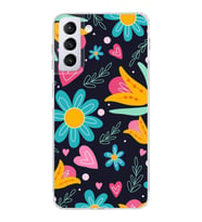 PrintiFy Samsung Galaxy S21 Plus ile Uyumlu Retro Color 1  Kamera Korumalı Şeffaf  Kılıf