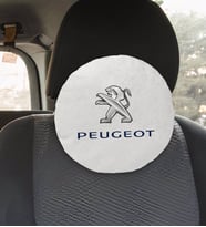 BK Gift Peugeot Tasarımlı Yuvarlak Araç Koltuk Yastığı-1
