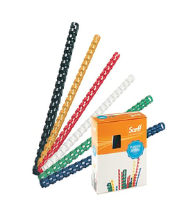 Sarff Spiral Plastik 240 Sayfa 25 MM Beyaz (50 Li Paket)