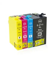 Photo Print® WORKFORCEWF-3640DTWF Uyumlu 27XL T2711-T2712-T2713-T2714XL 4 Renk Muadil Kartuş Takım (Çok Renkli)