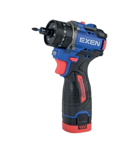 EXEN EN 162 MULTİ - 16V 2Ah 60N.m Kömürsüz Darbeli Şarjli Matkap (4 Fonksiyonlu)