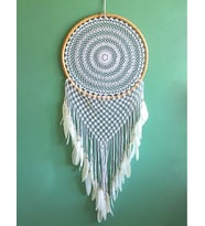 Rattan Çerçeveli Battal Boy Rüya Kapanı / Dreamcatcher