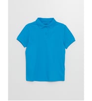LCW Kids Turkuaz Polo Yaka Kız Çocuk Tişört