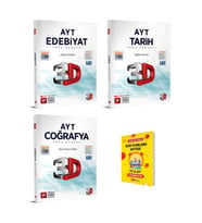 AYT Edebiyat Tarih ve Coğrafya Soru Bankası 3lü Sözel Set