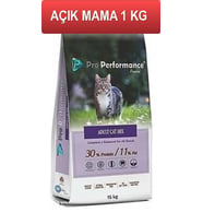 Pro Performance Tavuk-Sığır-Karidesli Mix Kedi Maması 1 Kg AÇIK (Kahverengi)