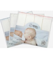 MİO BABY Bebek Ağız Mendili %100 Organik 4'lü Paket (Pembe)