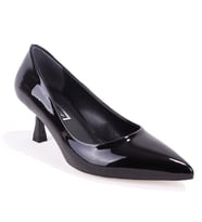 Dagoster DZA07-388499 Siyah Rugan Stiletto Topuklu Kadın Ayakkabı