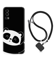 General Mobile Gm 23 Kılıf Silikon Boyun Askılı İpli Desenli Silikon Bay Bay Panda 1784