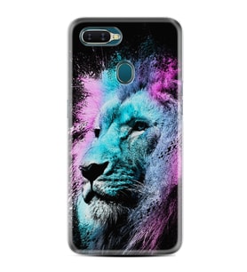 Oppo A5S A15 A16 A54 A55 A73 A74 Kılıf Desemli Silikon Pink Blue Leon 1603
