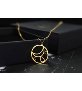 Tılsım Hilal Ay Charm Kolye Gümüş Bağlantı Kolye