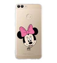 Huawei P Smart  Kamera korumalı Kapak Minnie Mouse Tasarımlı  Şeffaf Kılıf