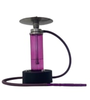 Elenor N-08 Lazer Işıklı Çelik Nargile Takım Pembe