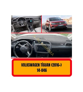 Volkswagen Tiguan 2016 Ön Gögüs / Panel / Torpido Korumasi / Kilifi / Halisi / Koruyucu/ A3d/ 3d