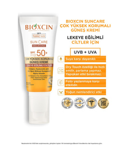 Bioxcin Sun Care Lekeye Eğilimli Ciltler Için Çok Yüksek Korumalı Güneş Kremi 50 Spf - Leke Ve Çil