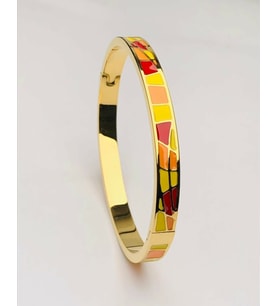 Renkli Çelik Cartier Model Bileklik Gold Renk