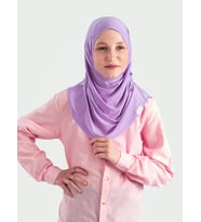Pratik Pileli Çocuk  Hazır Türban - Lila