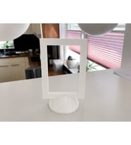 3D Baskı Modern Fotoğraf Çerçevesi - Masaüstü ve Raf Üstü Dekoratif Resimlik-Beyaz