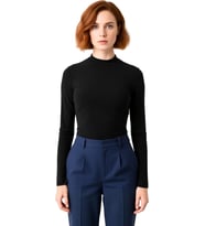 Stil Kadın Fitted Vücuda Oturan Kol Büzgülü Esnek Bluz Crop Örme Slim Kalıp