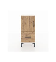 Arges Komodin 2 Raflı Tek Çekmeceli Tek Kapaklı 44x30x96 Aytaşı-Çam