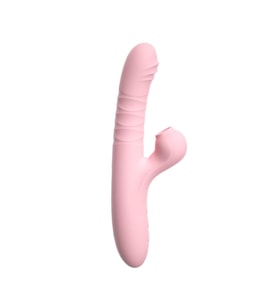 Modern Emişli ve Titreşimli Rabbit Vibratör Pembe