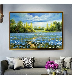 Altın Çerçeveli dekoratif tablo l736 (Gold)