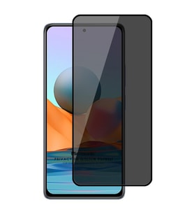 Microsonic Xiaomi Redmi Note 10 Pro Max Privacy 5D Gizlilik Filtreli Cam Ekran Koruyucu Siyah