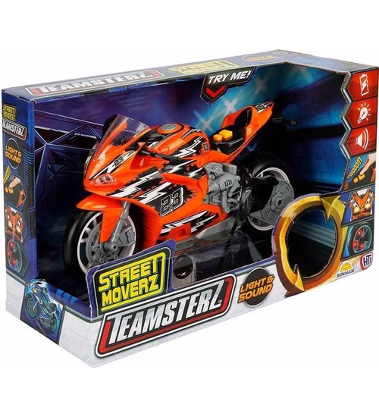 TEAMSTERZ Street Moverz Sesli ve Işıklı Motorize Motosiklet 27 Cm.