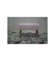 Dikdörtgen Puf Bench Ahşap Retro Ayak Peluş Tabure