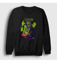 Presmono Unisex Siyah Lab The Misfits Sweatshirt 174901tt