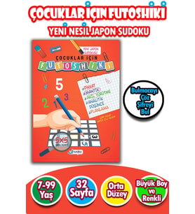 Çocuklar İçin Zeka & Dikkat Güçlendiren FUTOSHİKİ Orta Düzey Yeni Nesil JAPON SUDOKU 7-99 Yaş 