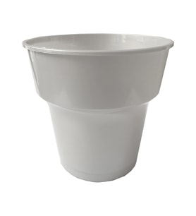 Omeyva Renkli Sert Mika Plastik Kristal Bardak - Gümüş Gri - 6 Oz / 180 CC - 25'li Paket