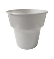 Omeyva Renkli Sert Mika Plastik Kristal Bardak - Gümüş Gri - 6 Oz / 180 CC - 25'li Paket