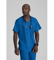 Barco Amplify 0115 - 0217  Medikal Giyim Doktor Scrubs Cerrahi Takım Likralı Yüksek Kalite Hastane Üniforması (Mavi)