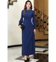 Lavin Abiye Elbise İndigo ELB62
