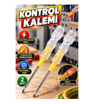 Çift Uçlu Kontrol Kalemi – Elektrik Akımı Test ve Tornavida Fonksiyonlu