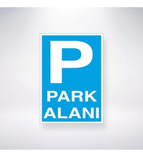 P Park Alanı 21x35 Arkası Yapışkanlı Sticker