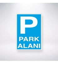 P Park Alanı 21x35 Arkası Yapışkanlı Sticker