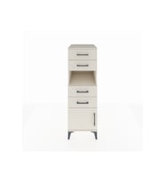 Kronos Dolap Tek Raflı 4 Çekmeceli Tek Kapaklı 44x59x134 Aytaşı-Aytaşı