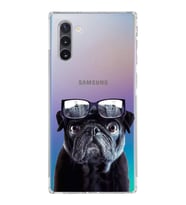 PrintiFy Samsung Galaxy Note 10 ile Uyumlu Köpek 3 Kamera Korumalı Şeffaf Kılıf