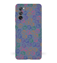 Samsung Galaxy S20 FE Uyumlu Lansman Kılıf Hello Kitty Tasarımlı İçi Kadife Kapak-Petrol Mavisi (Şeffaf)